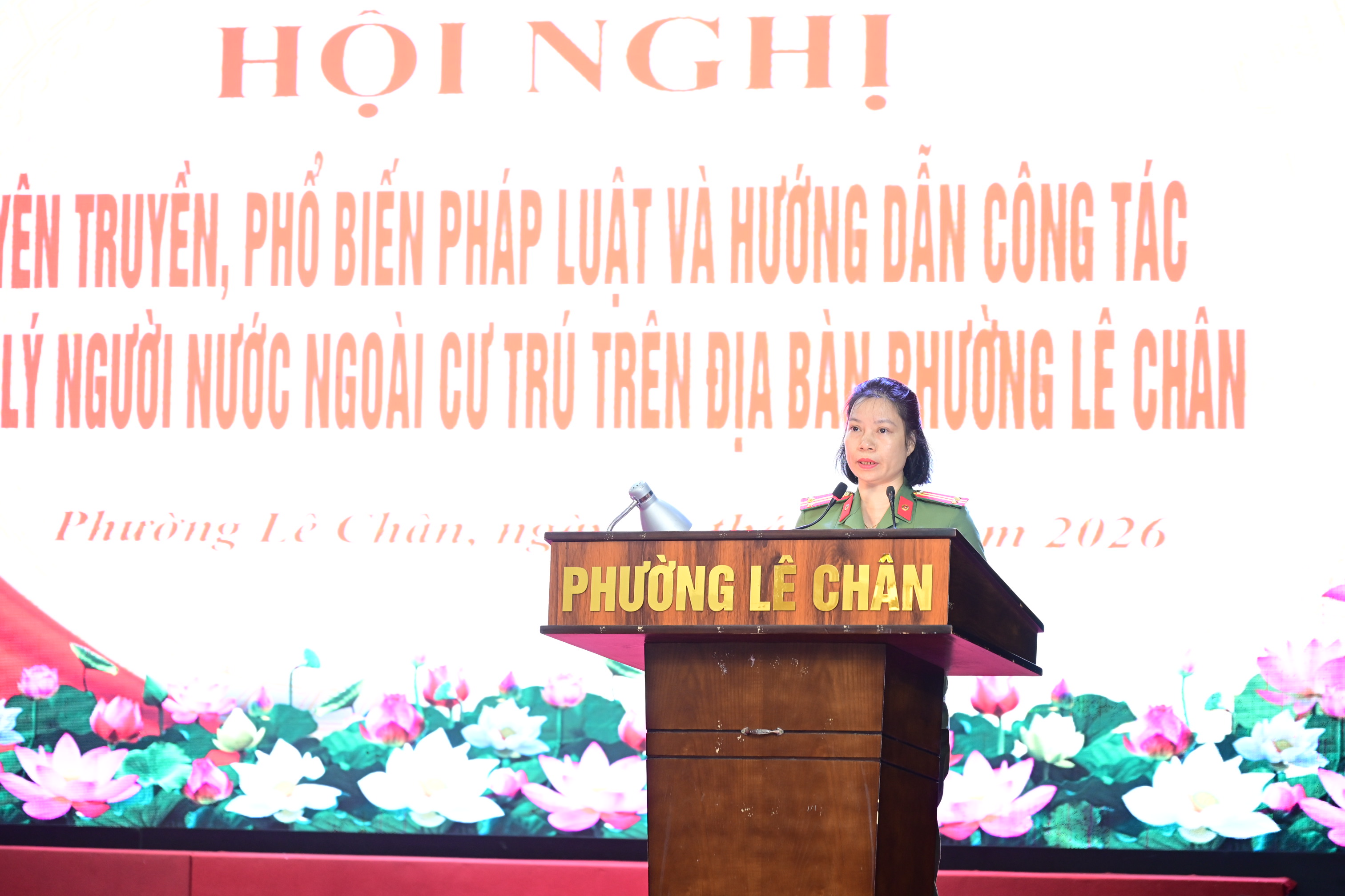 Công an phường Lê Chân tuyên truyền pháp luật, nâng cao nhận thức phòng ngừa tội phạm và bảo đảm an toàn PCCC